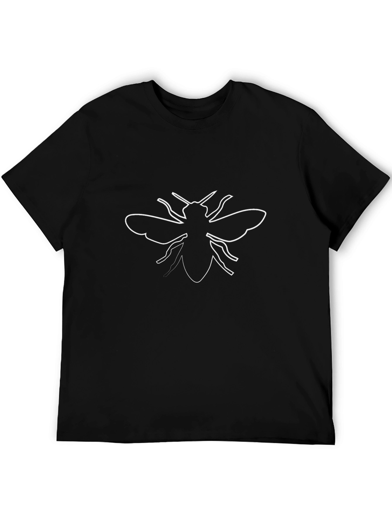Black Bee Outline Graphic T-Shirt