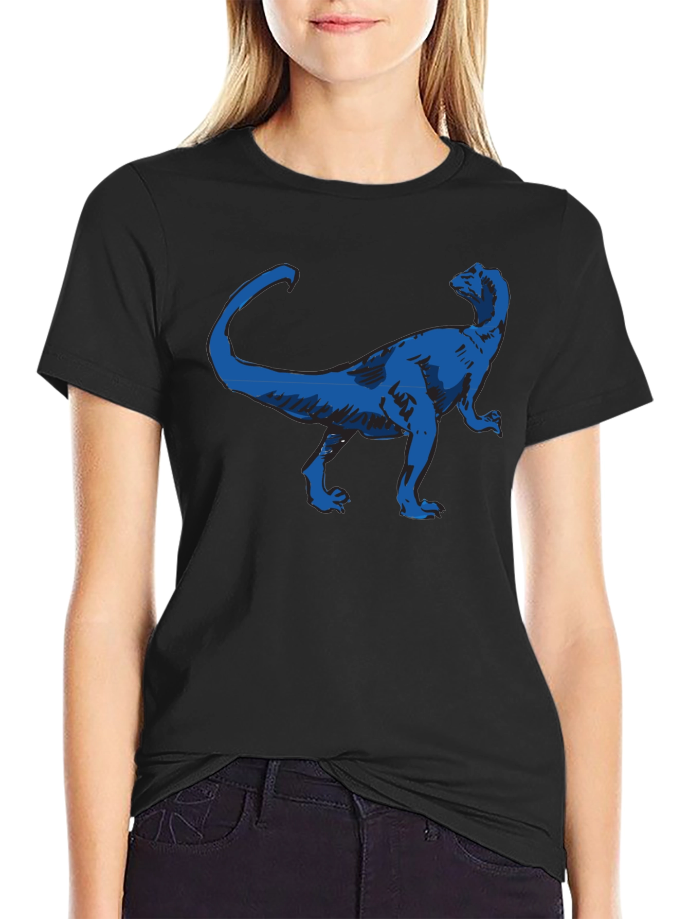 Dinosaur Graphic Black T-Shirt