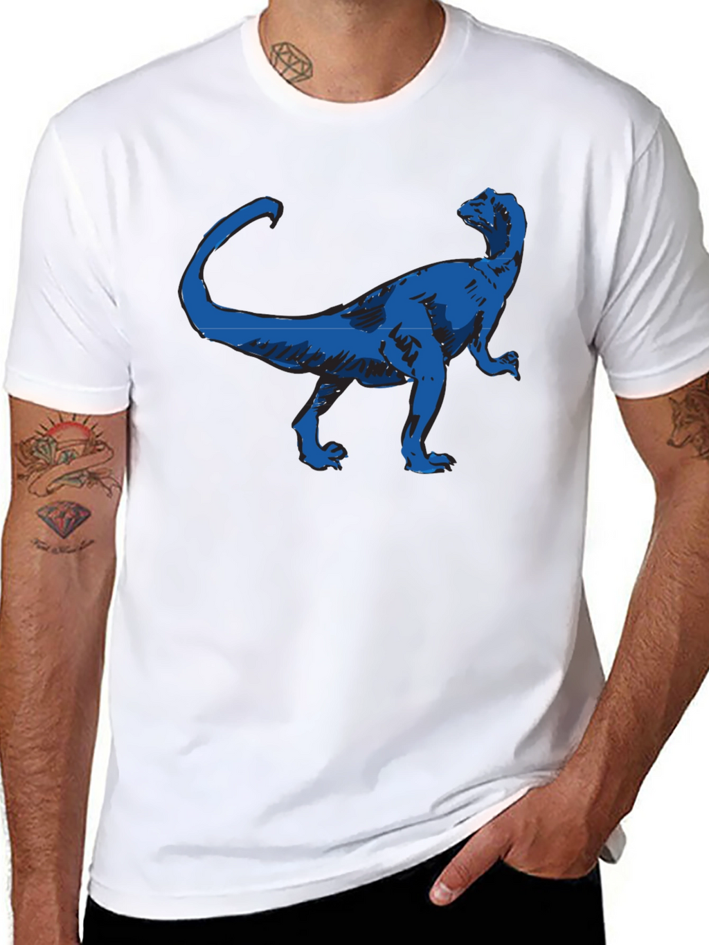 Dinosaur Graphic Black T-Shirt