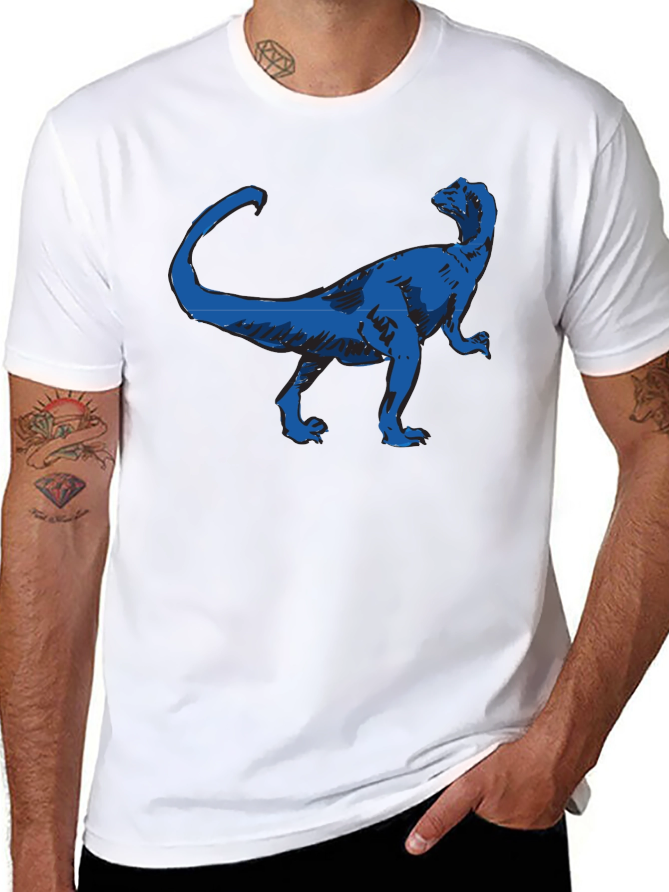 Dinosaur Graphic Black T-Shirt