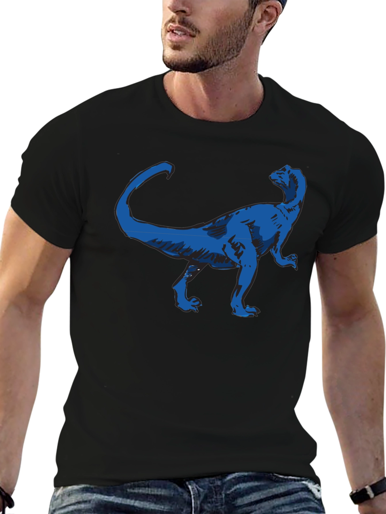 Dinosaur Graphic Black T-Shirt