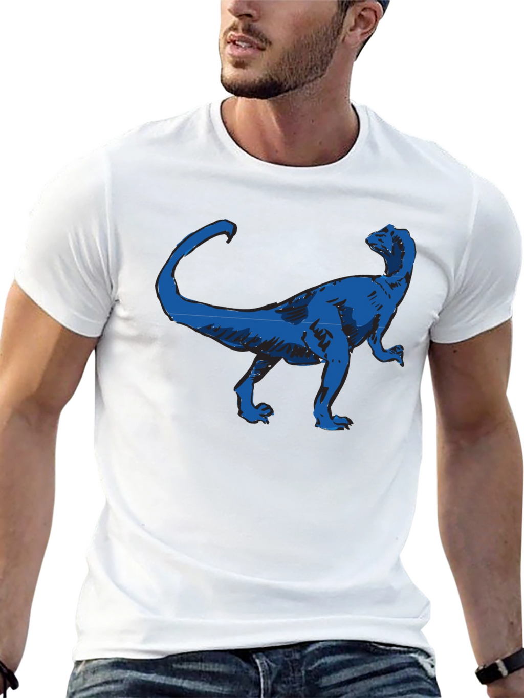 Dinosaur Graphic Black T-Shirt