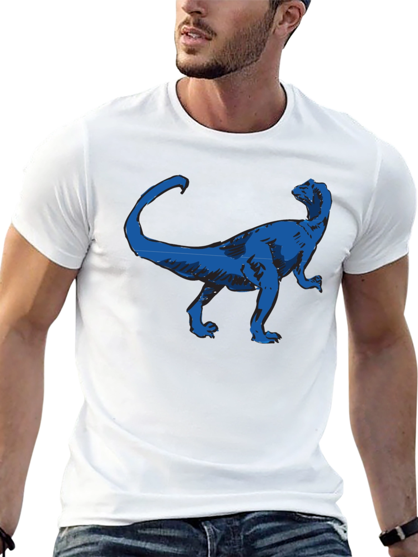 Dinosaur Graphic Black T-Shirt