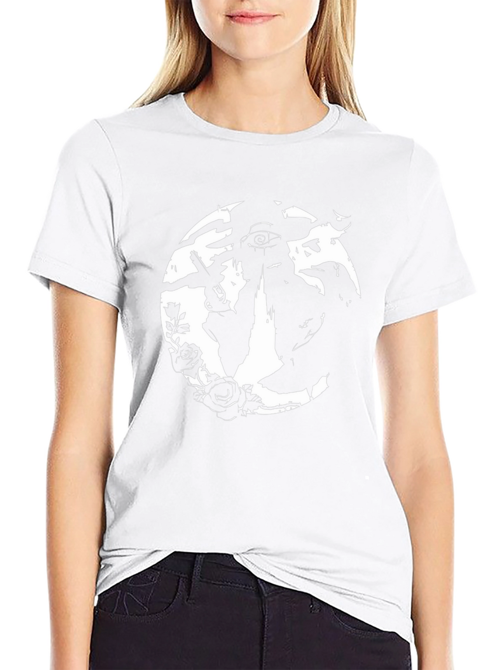 Edgy Graphic Print T-Shirt