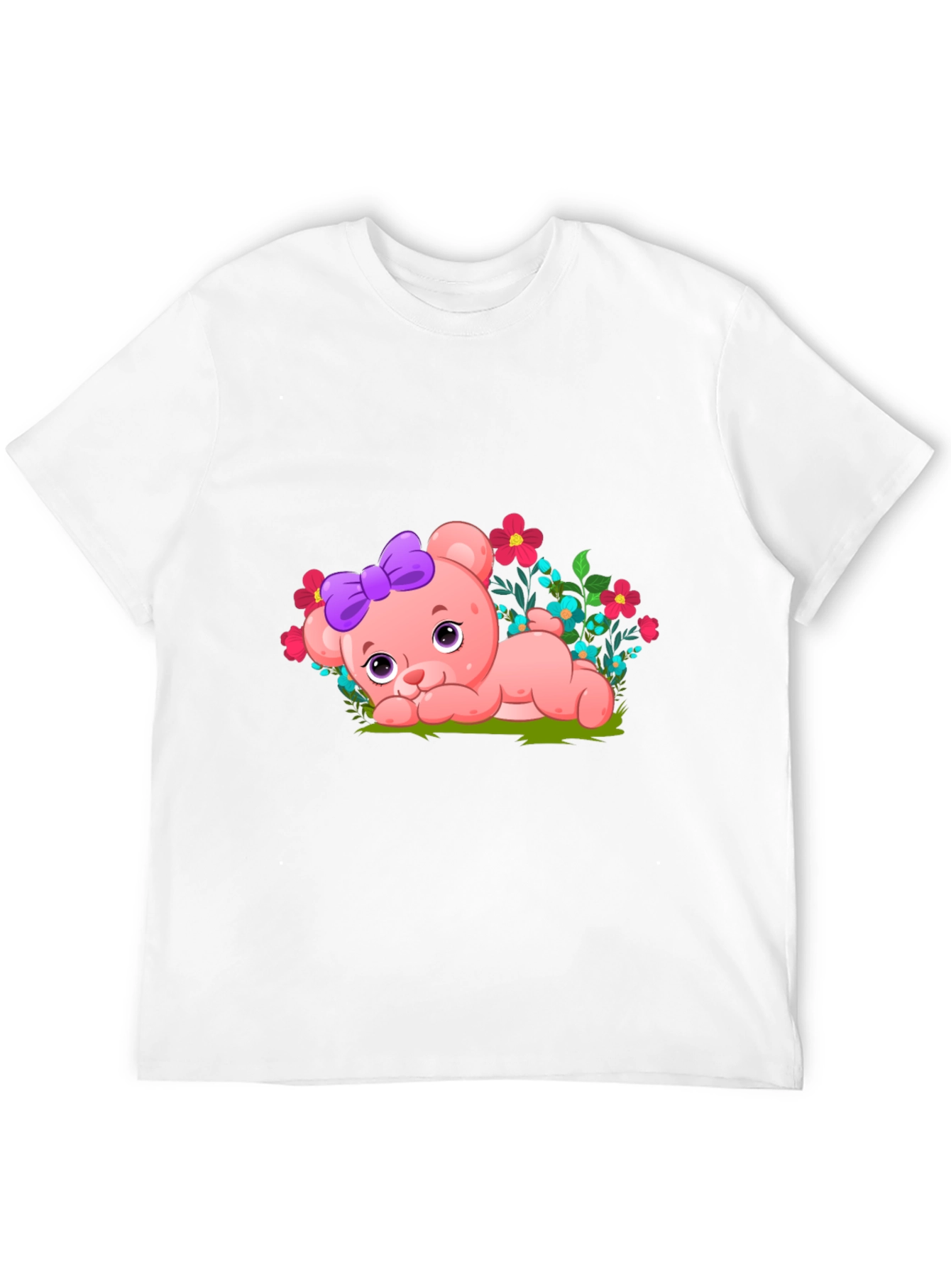 Cute Bear with Bow Graphic Tee