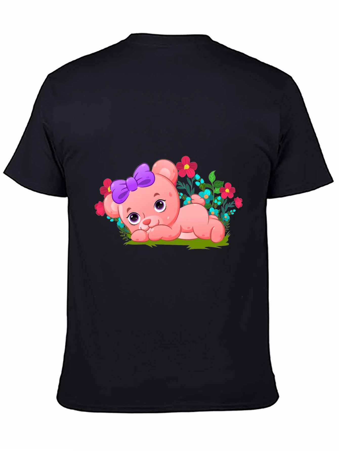 Cute Bear with Bow Graphic Tee