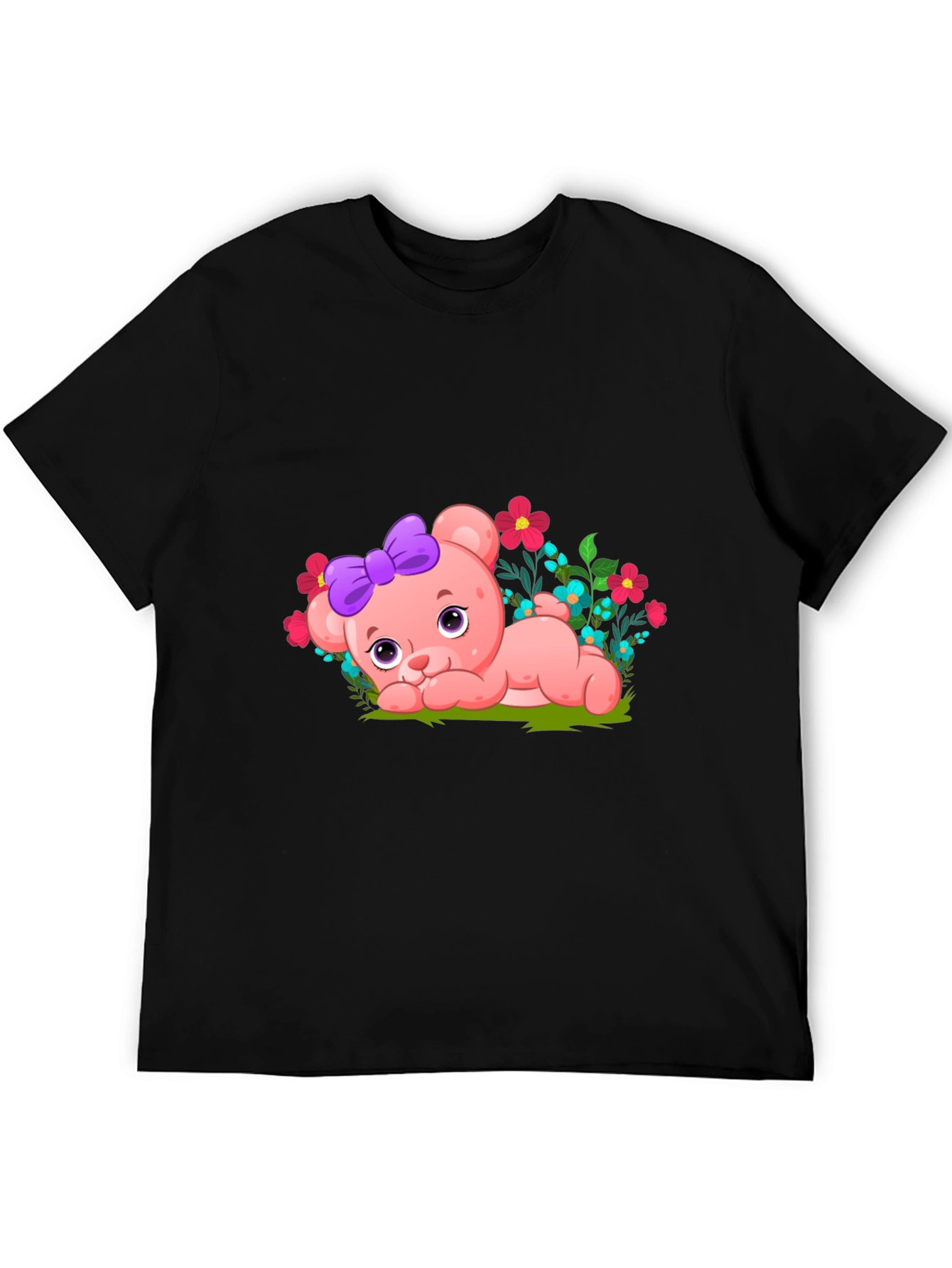 Cute Bear with Bow Graphic Tee