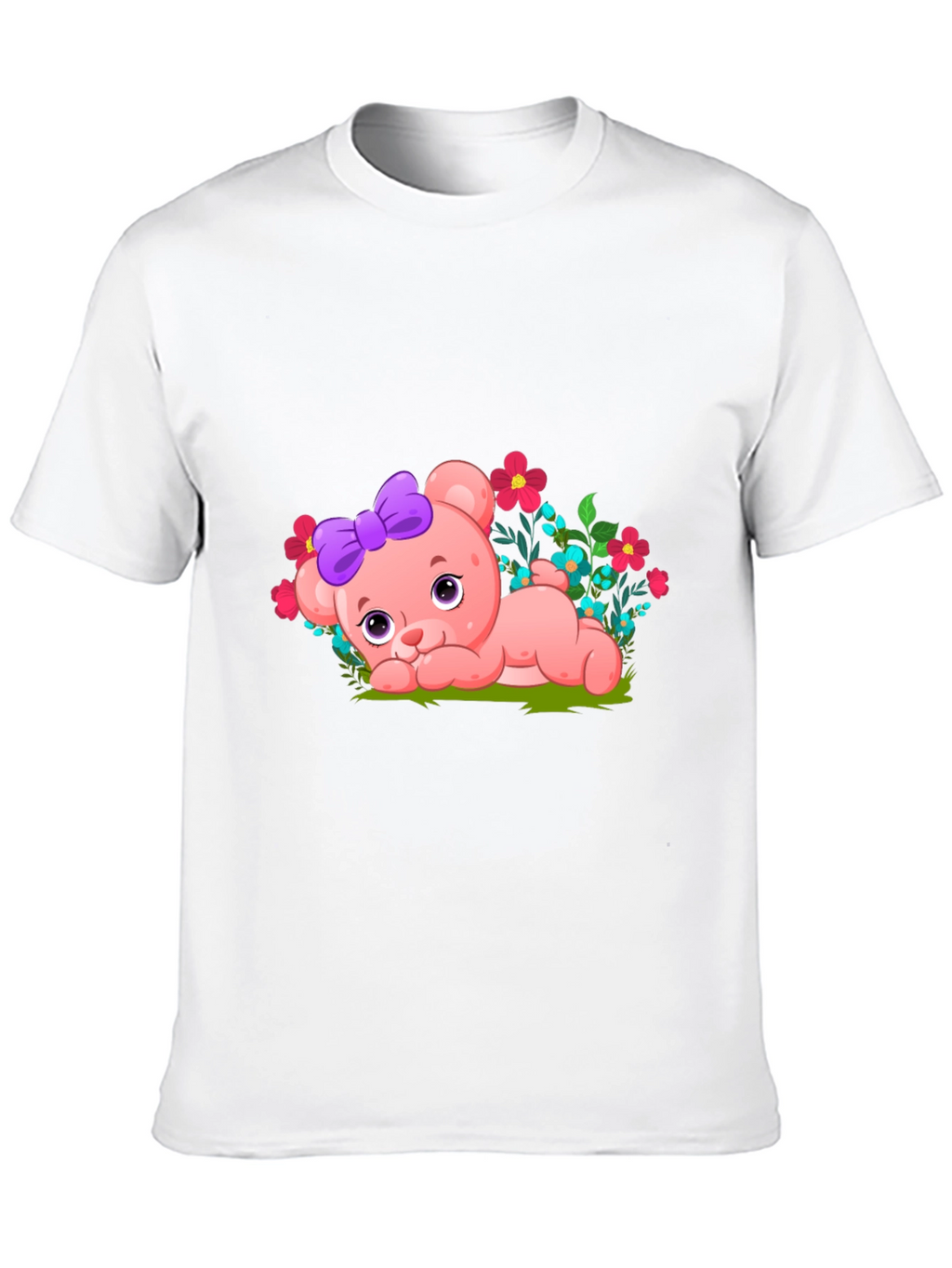 Cute Bear with Bow Graphic Tee