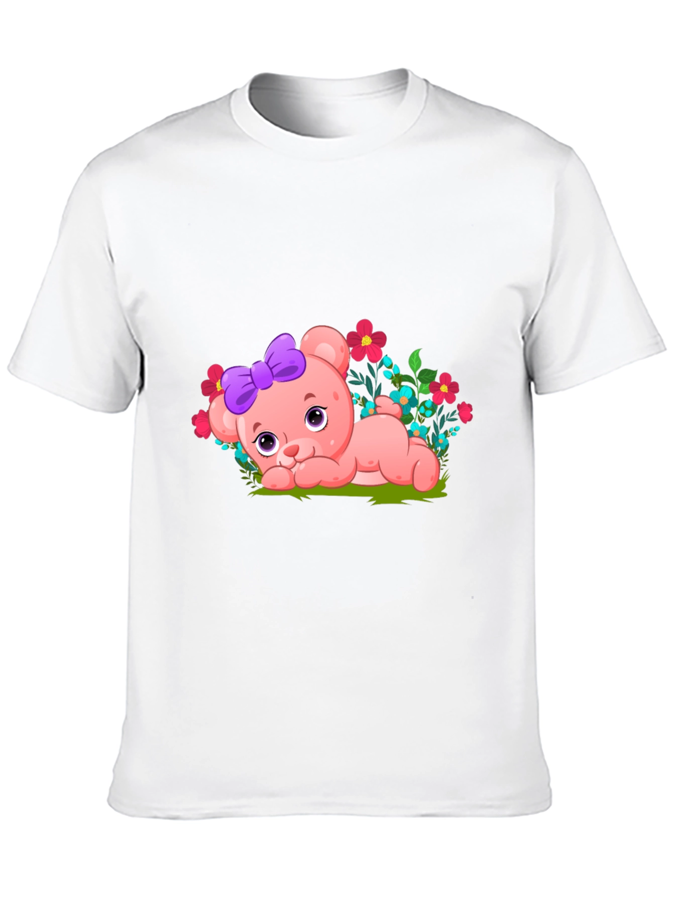 Cute Bear with Bow Graphic Tee