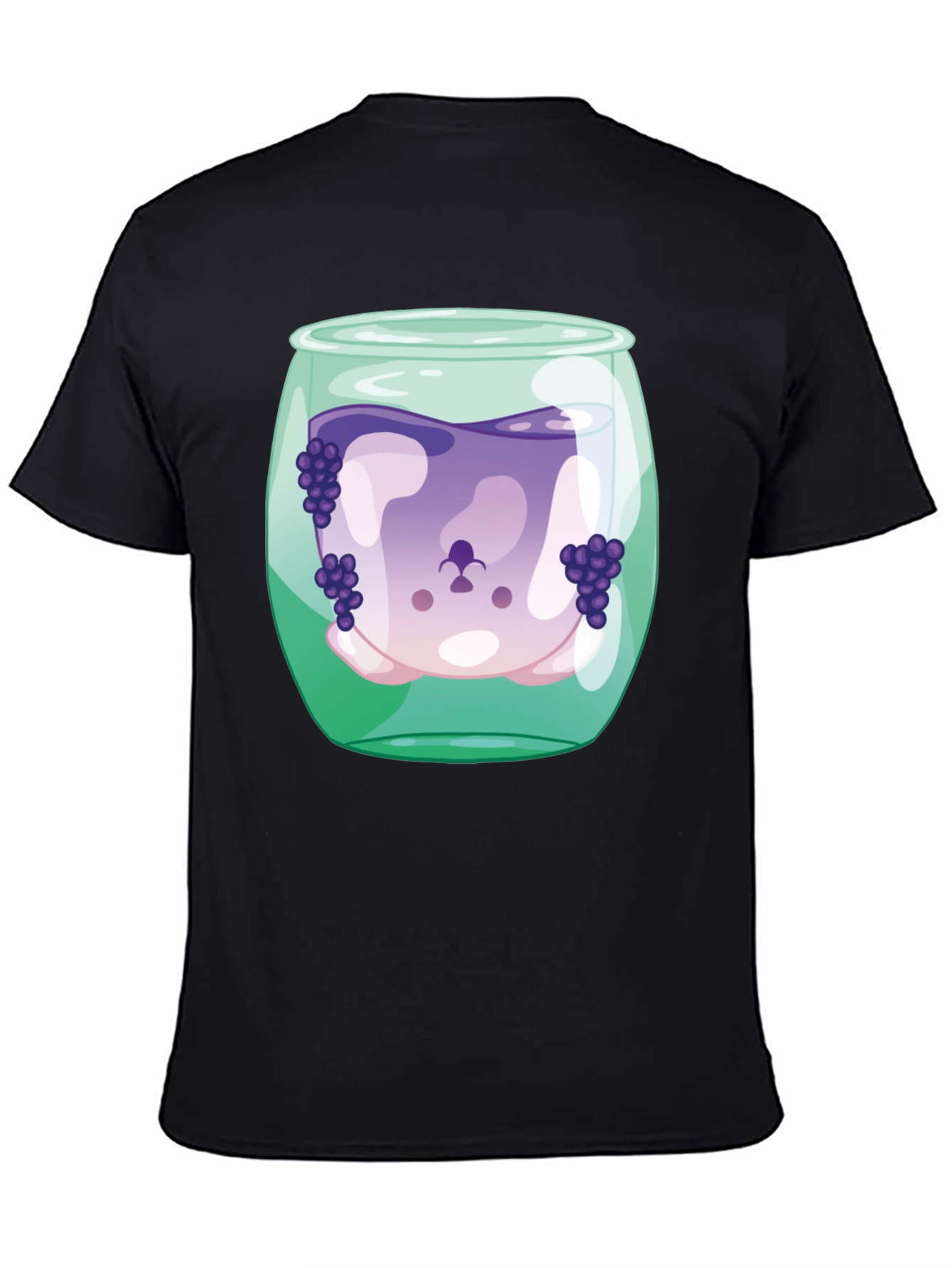 Grape Juice Dog Tee - Funny Graphic T-Shirt