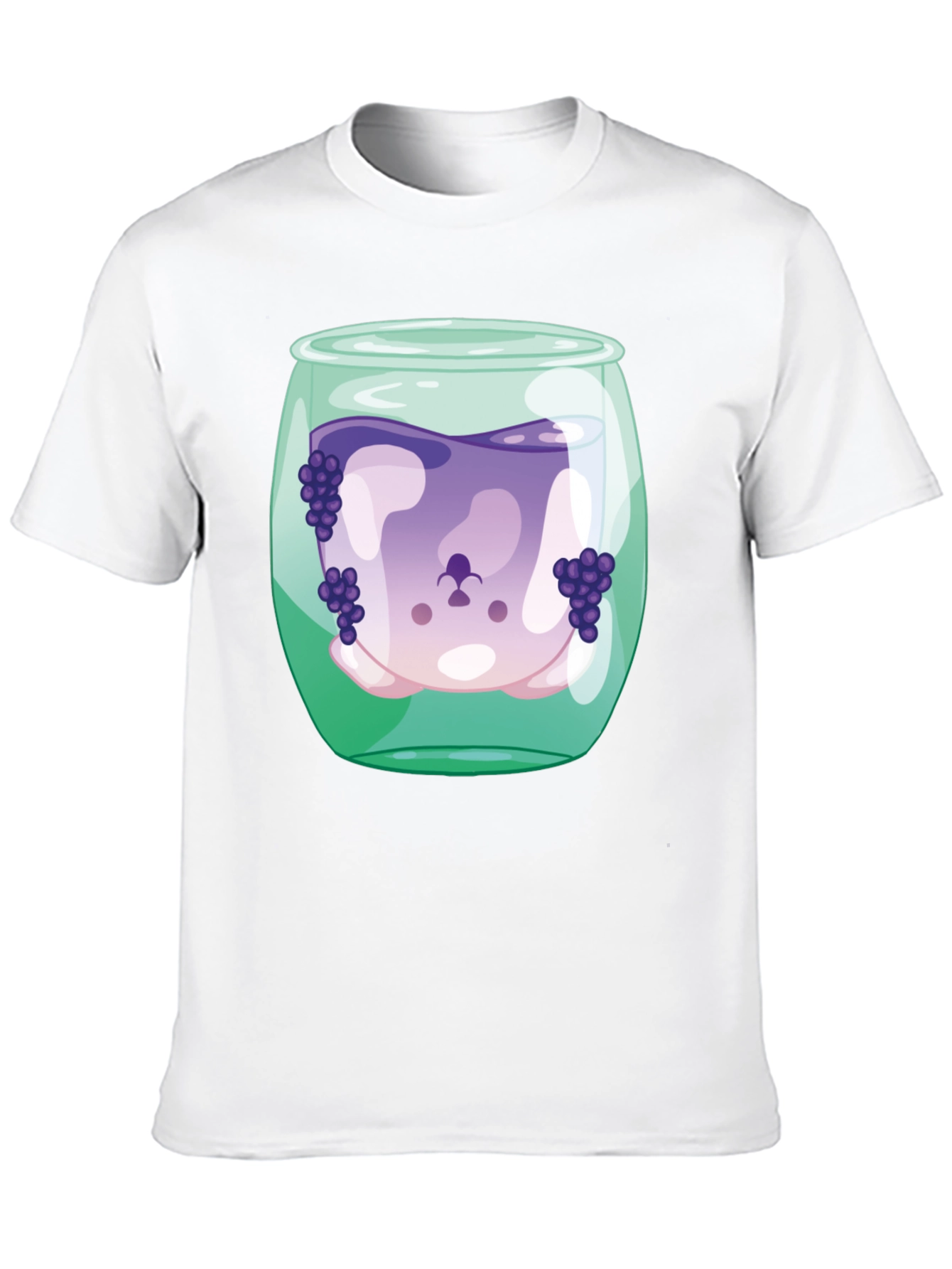 Grape Juice Dog Tee - Funny Graphic T-Shirt