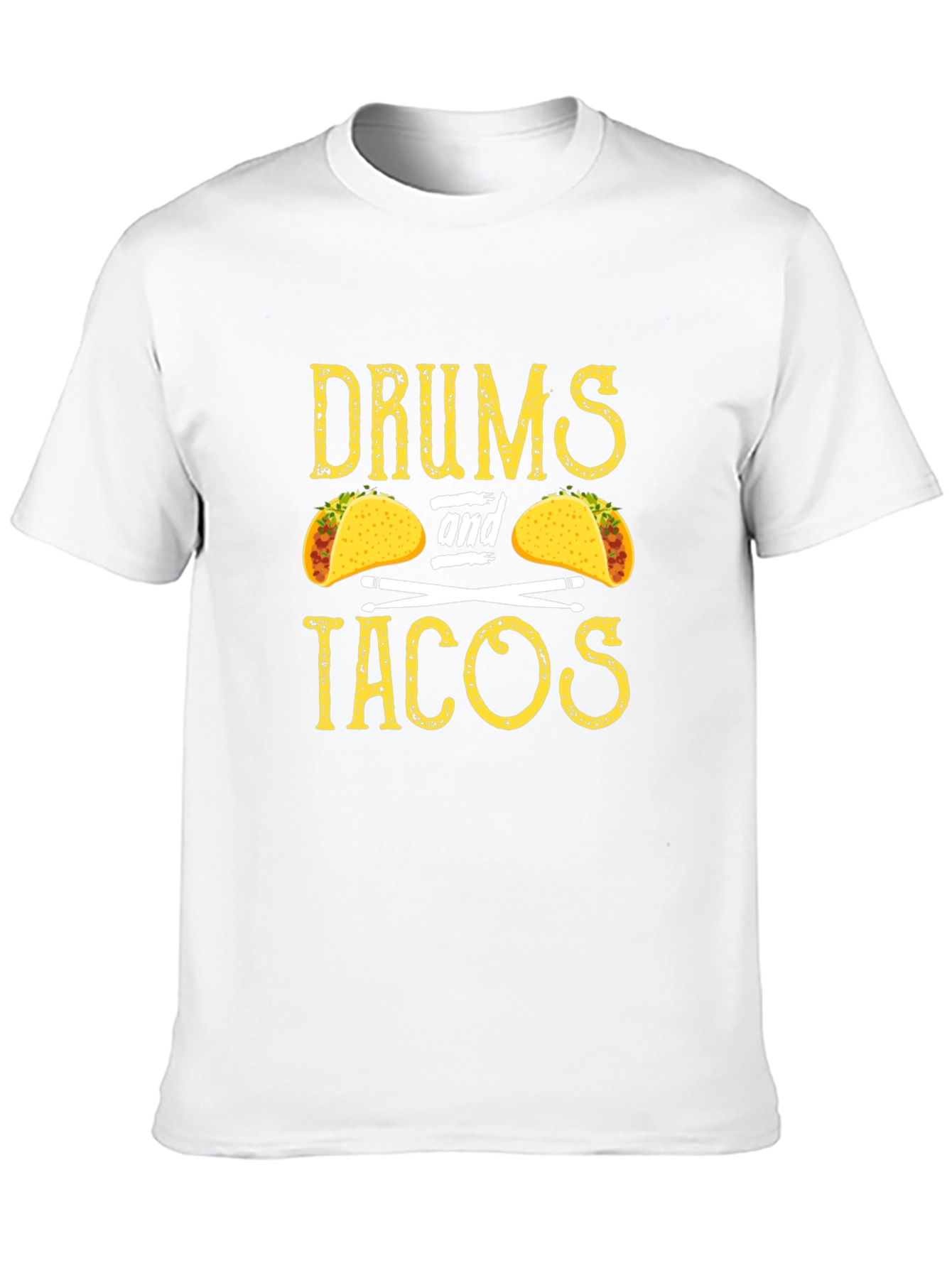 Drums and Tacos Graphic Tee - Music & Food Lover T-Shirt