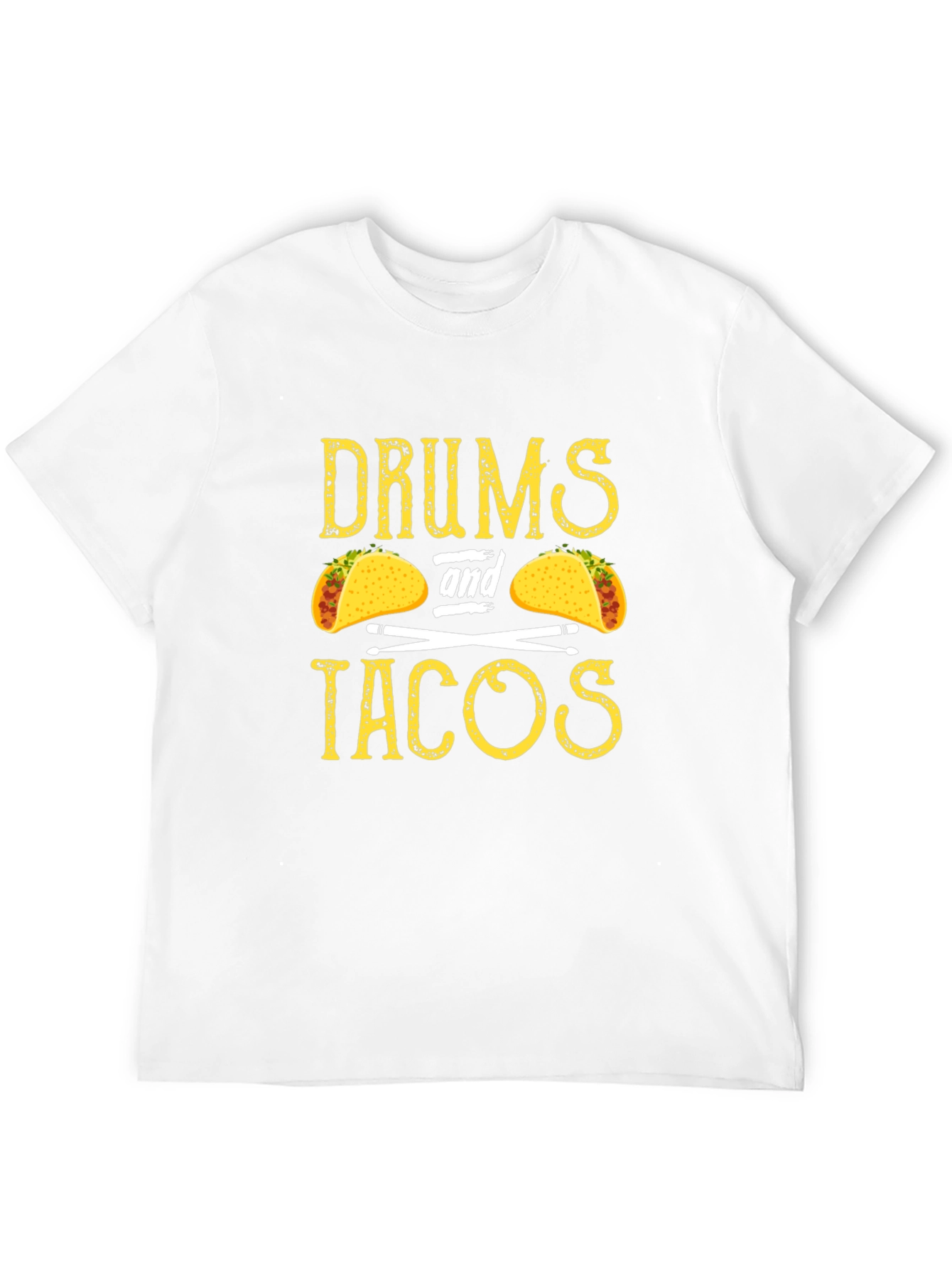 Drums and Tacos Graphic Tee - Music & Food Lover T-Shirt