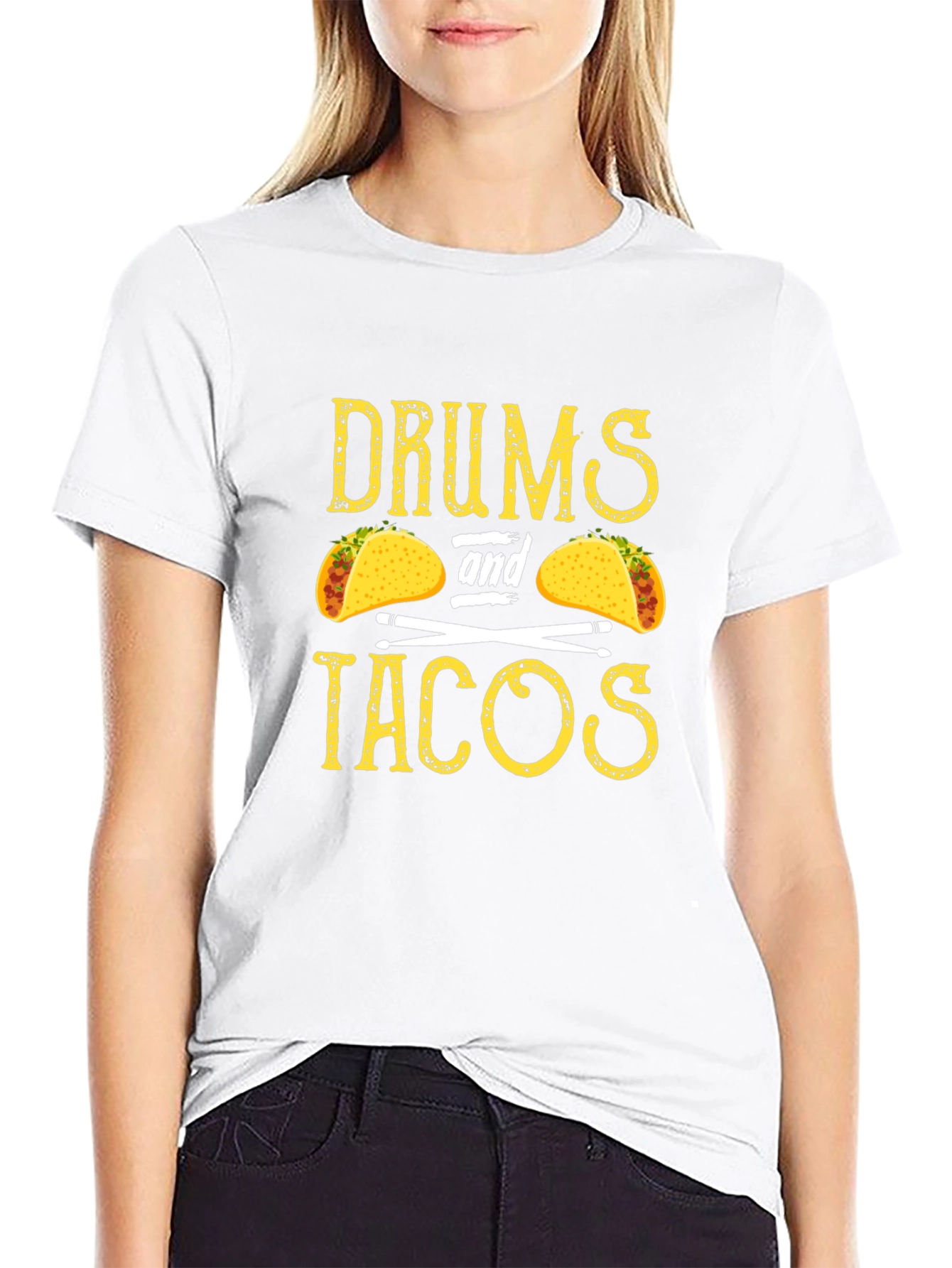 Drums and Tacos Graphic Tee - Music & Food Lover T-Shirt
