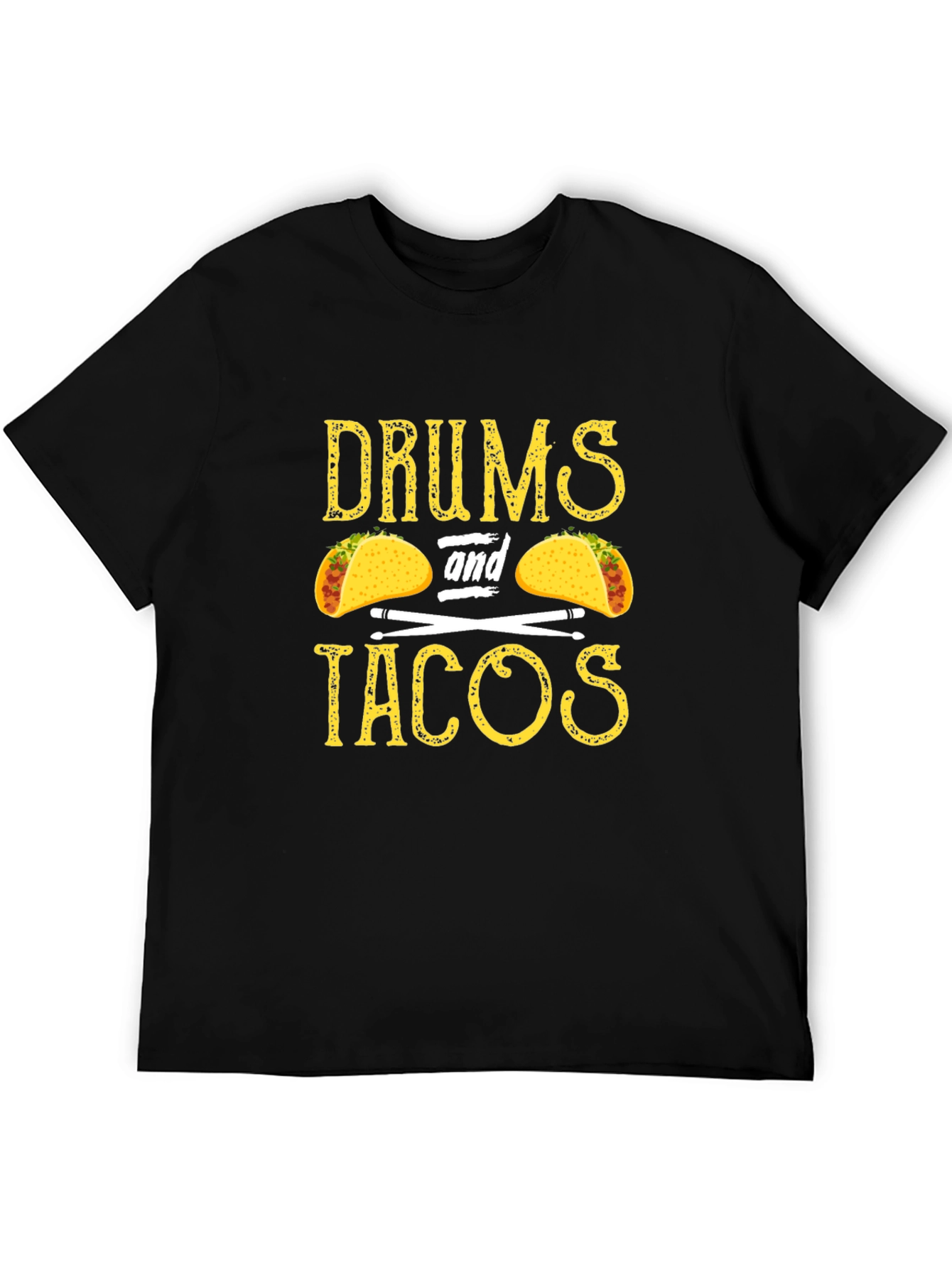 Drums and Tacos Graphic Tee - Music & Food Lover T-Shirt