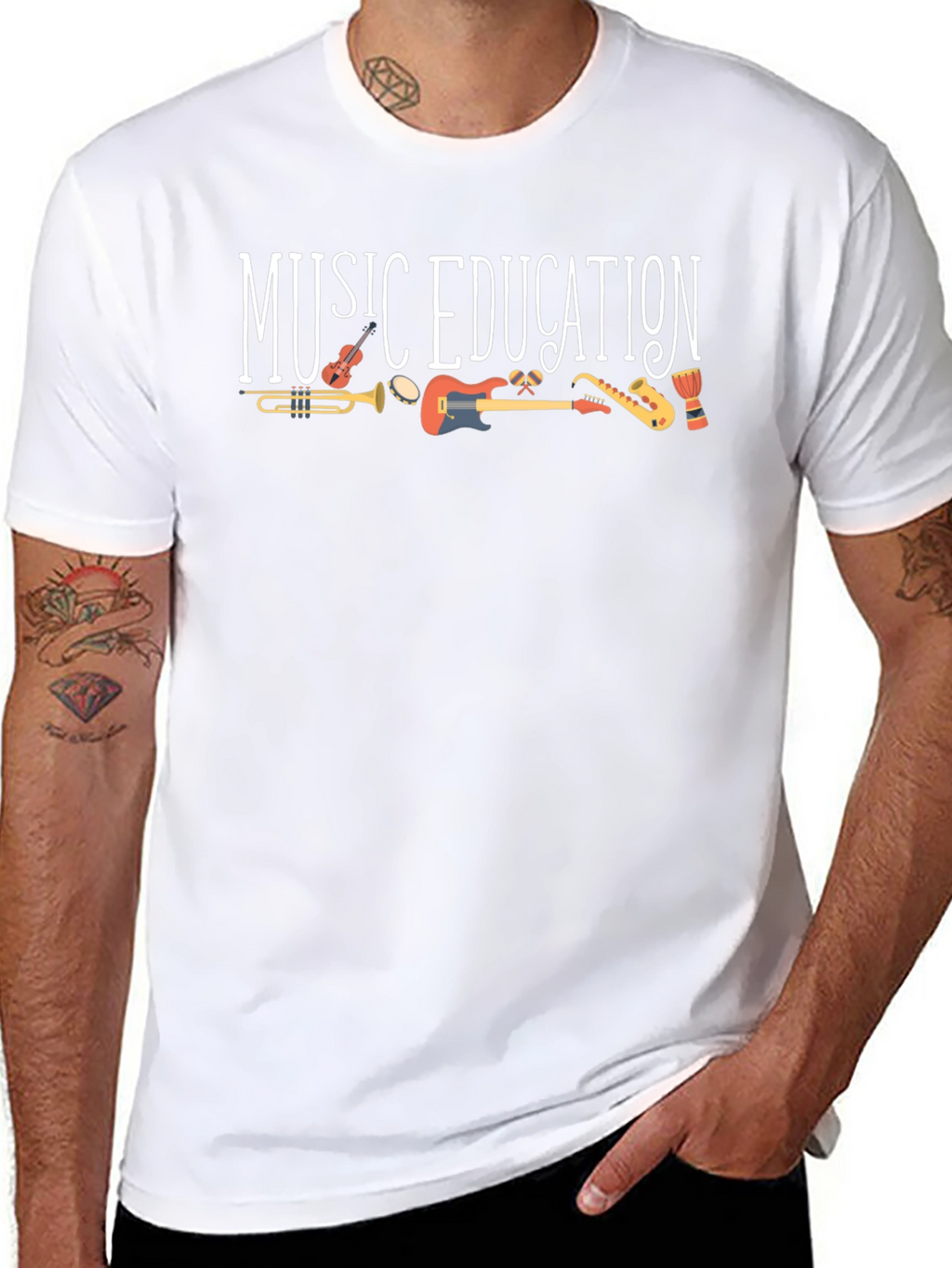 Music Education T-Shirt - Instruments Graphic Tee