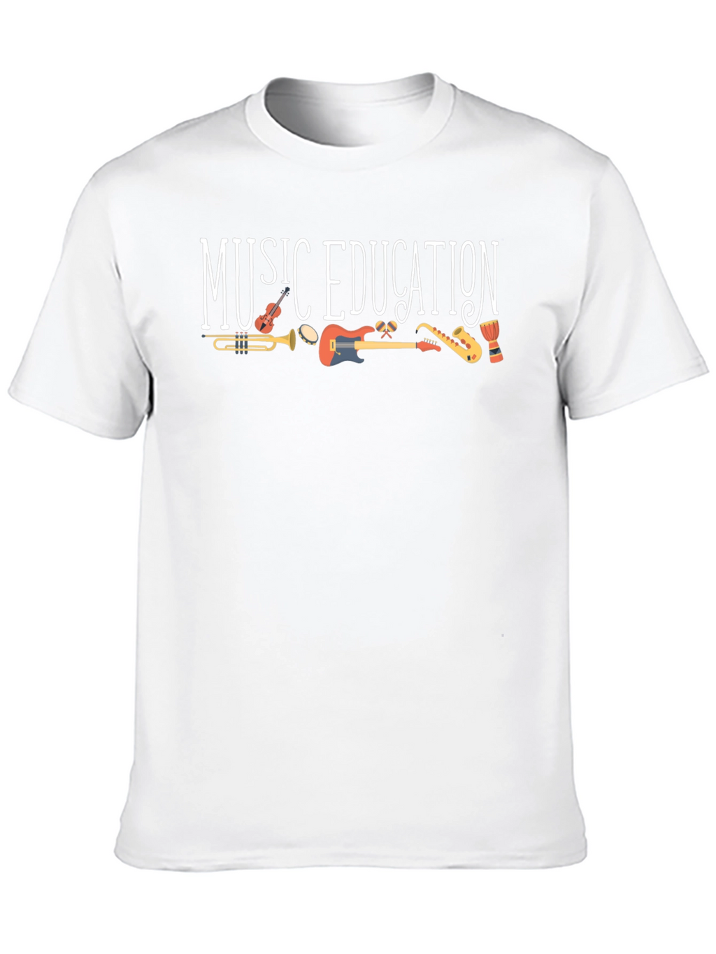 Music Education T-Shirt - Instruments Graphic Tee