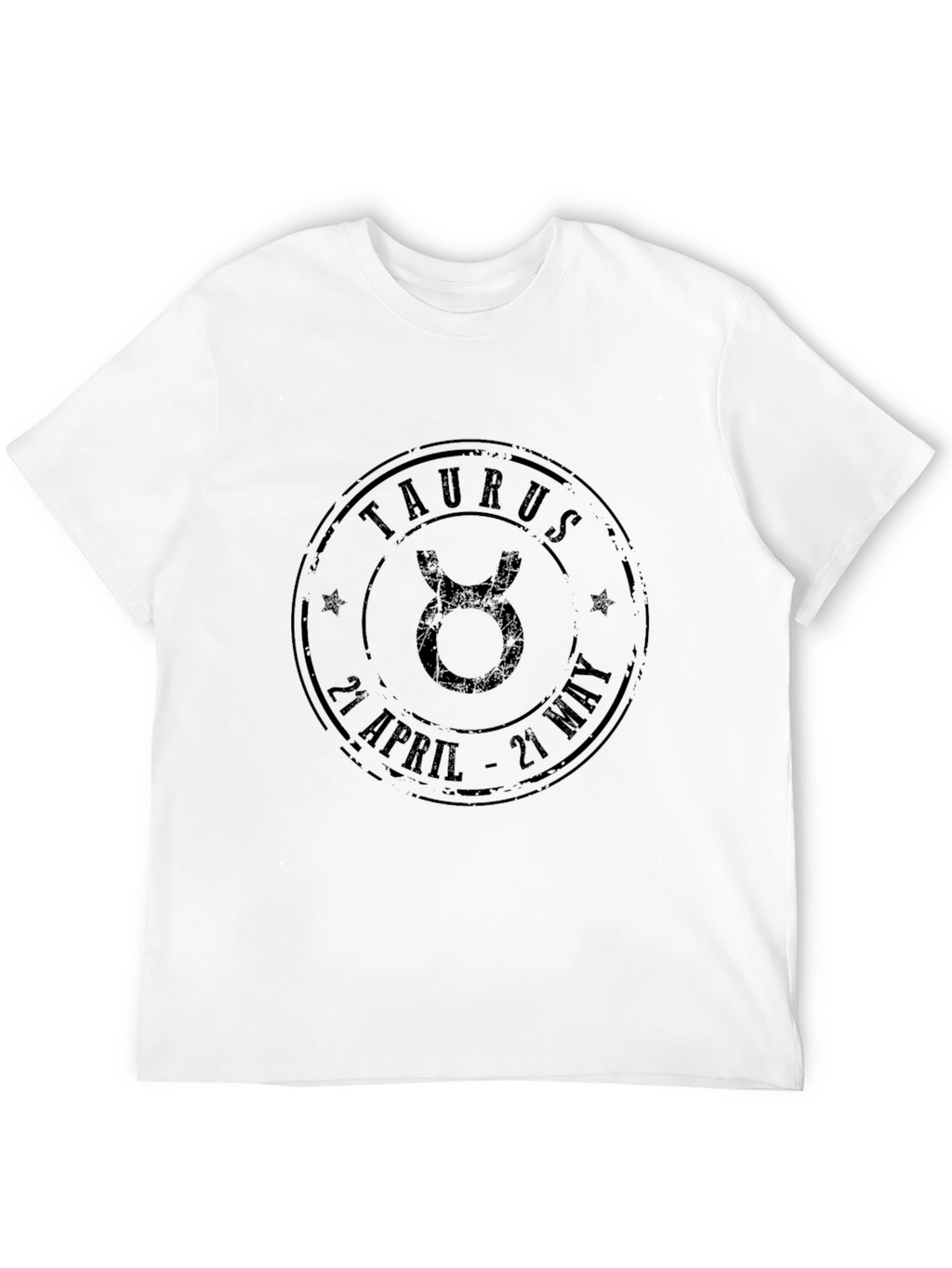 Taurus Zodiac Sign Black T-Shirt