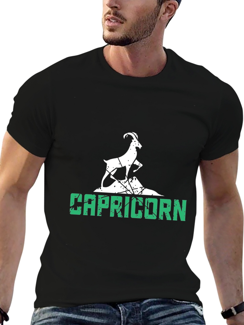 Capricorn Graphic Tee - Black