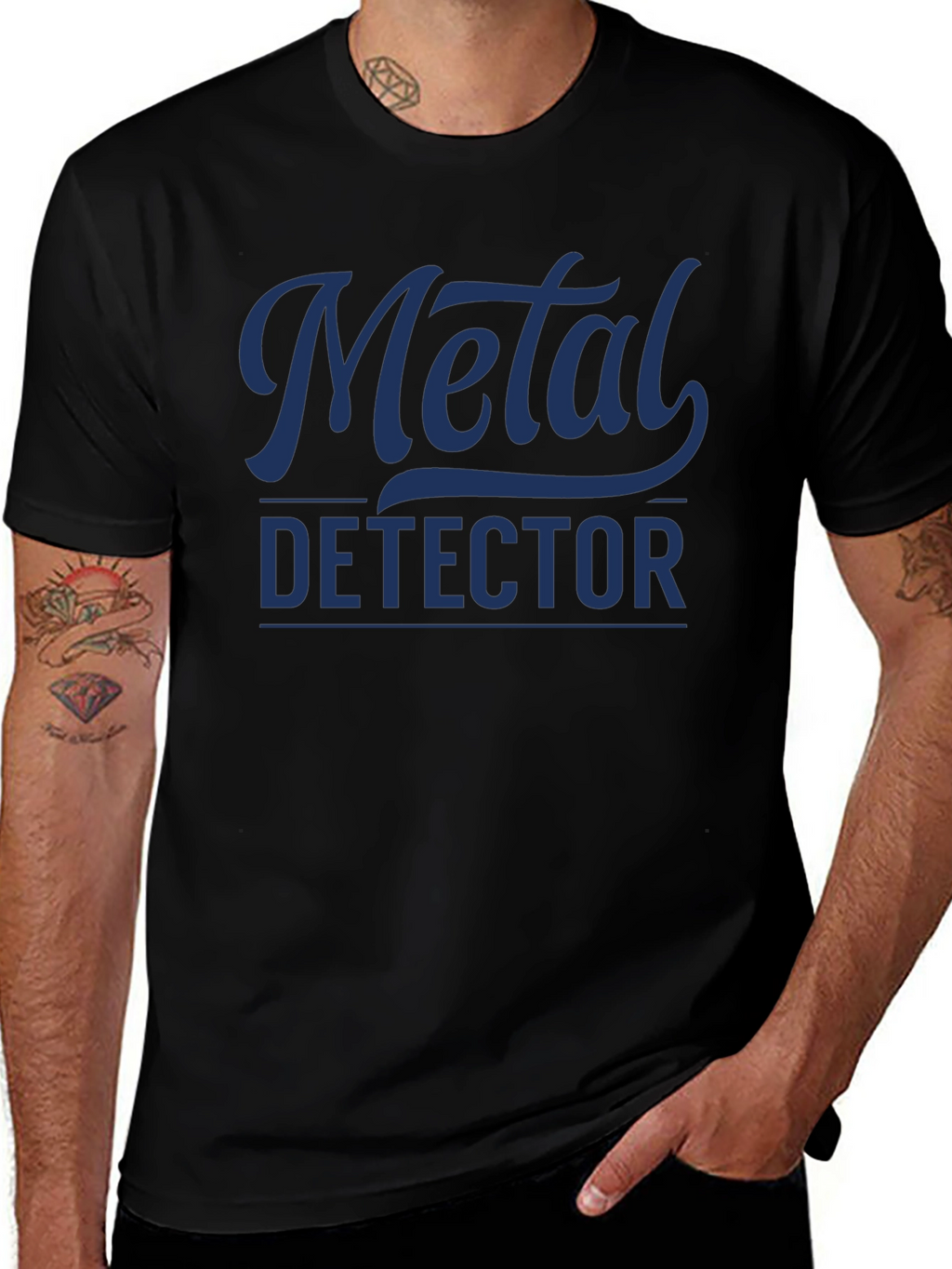 Metal Detector Black T-Shirt