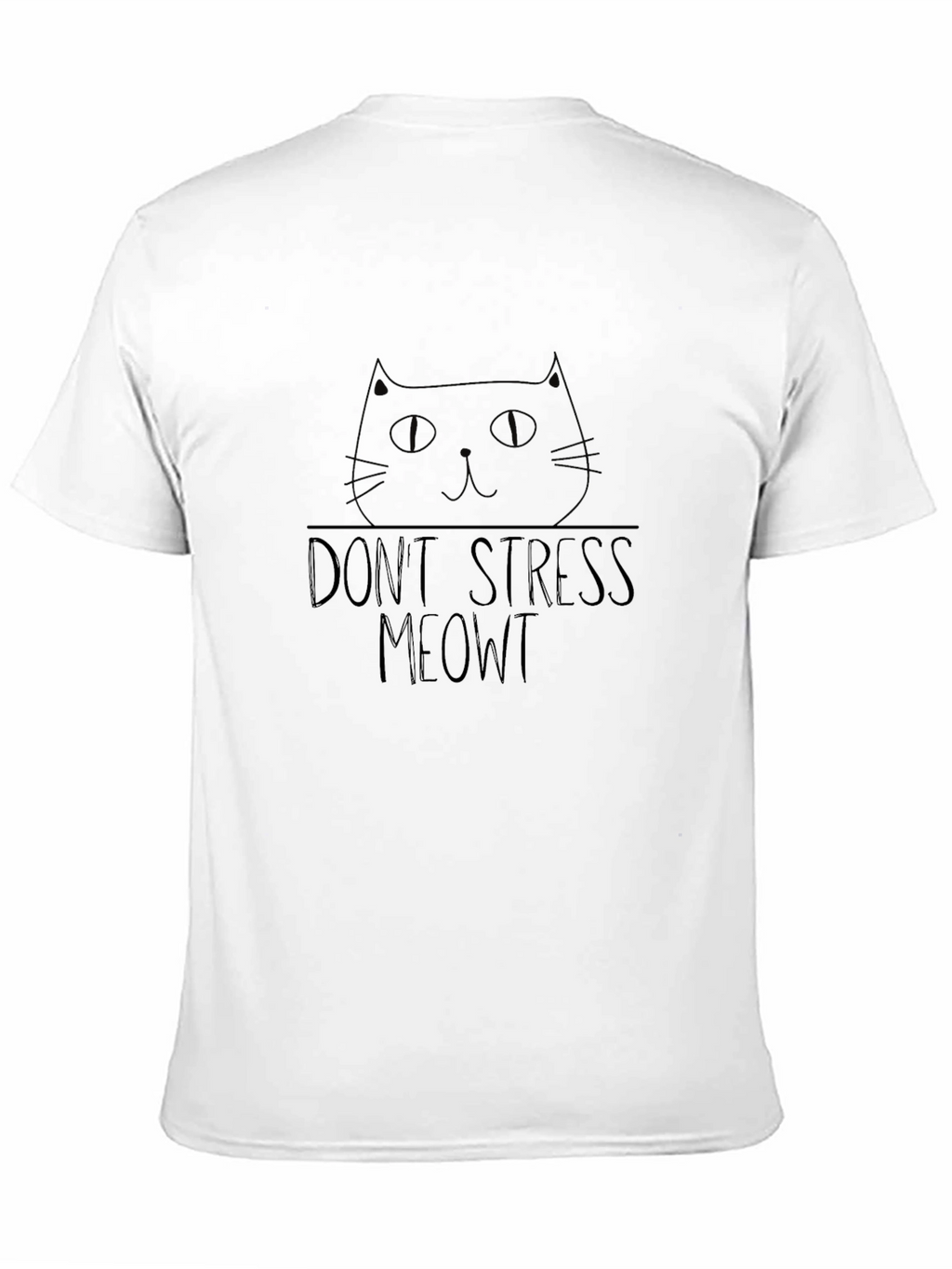 Dont Stress Meowt Black Cat T-Shirt