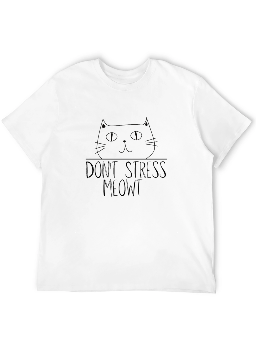 Dont Stress Meowt Black Cat T-Shirt