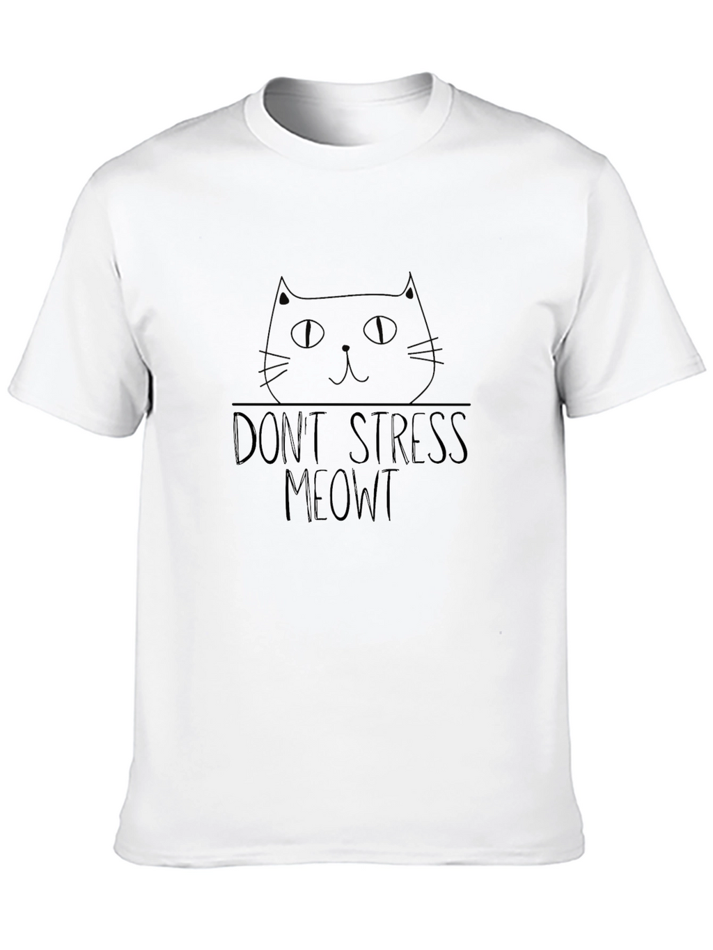 Dont Stress Meowt Black Cat T-Shirt
