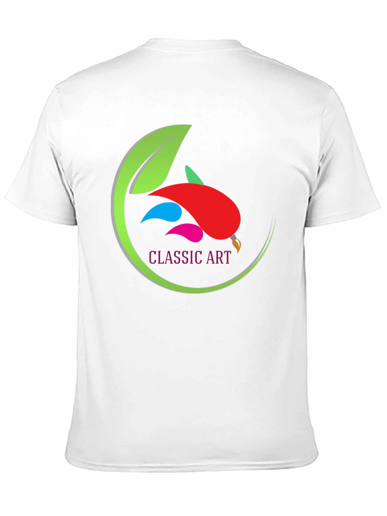 Classic Art Design Black T-Shirt