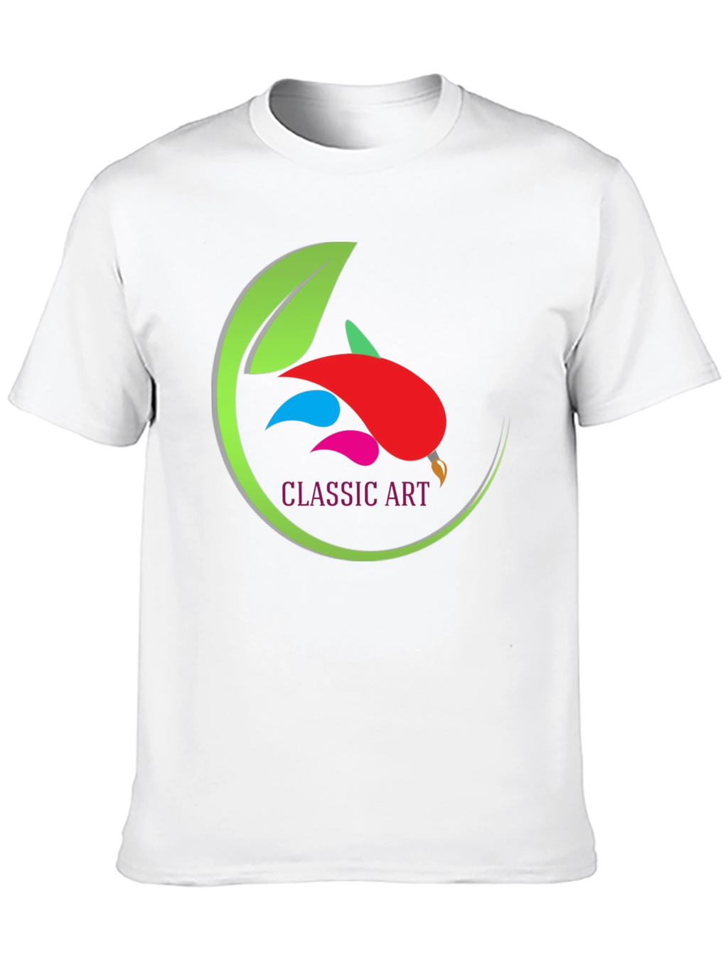 Classic Art Design Black T-Shirt