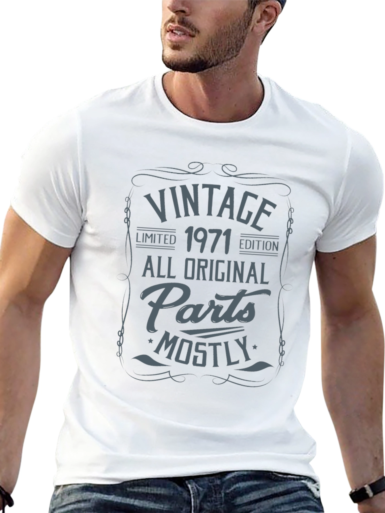 Vintage 1971 All Original Parts Mostly T-Shirt