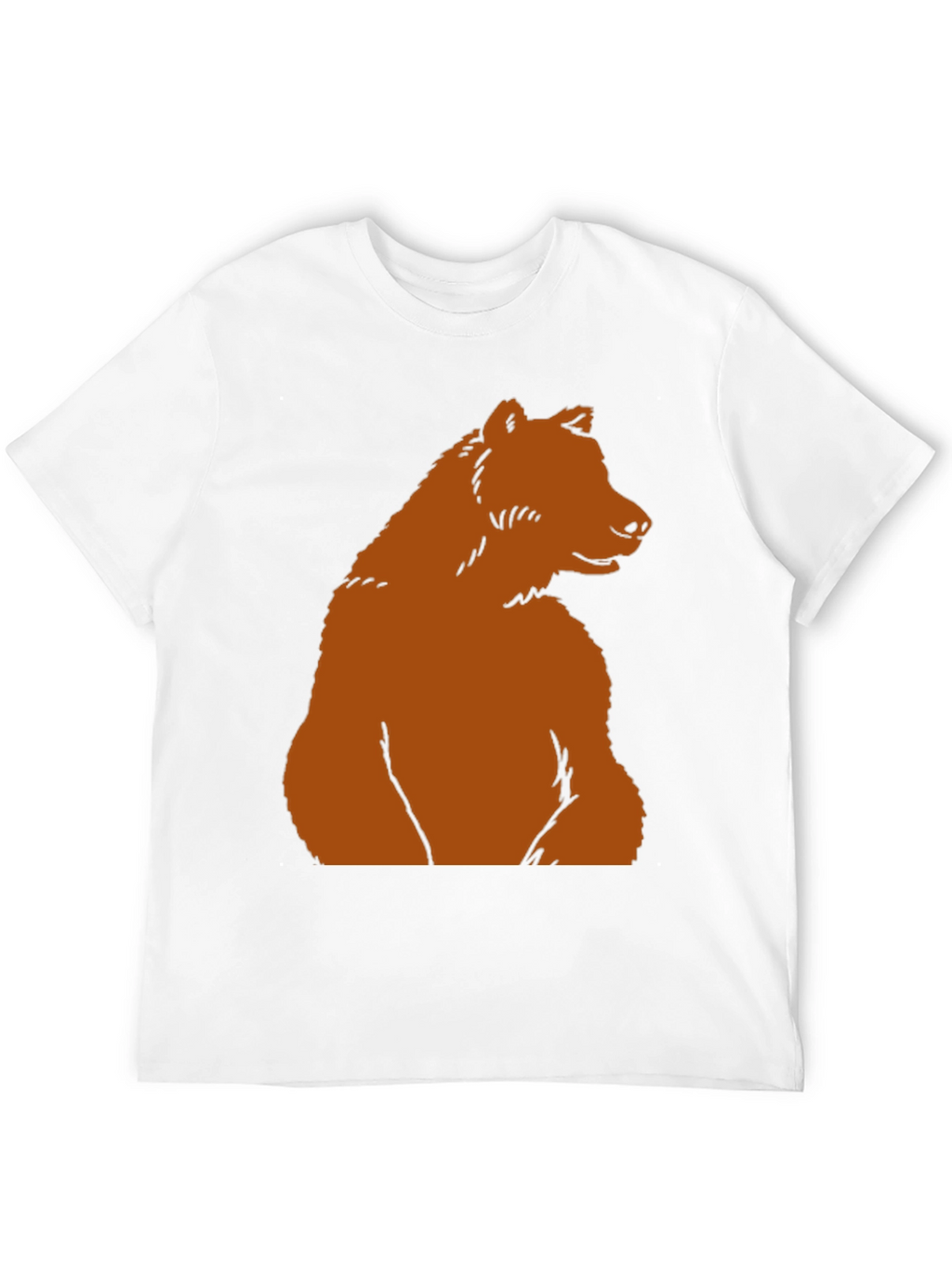 Bear Graphic Tee - Black Casual T-Shirt