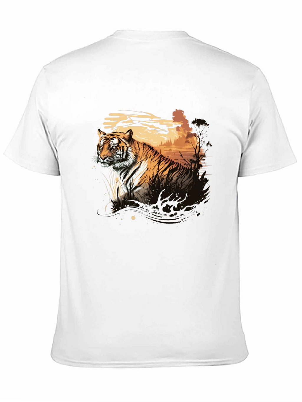 Tiger Graphic Black T-Shirt