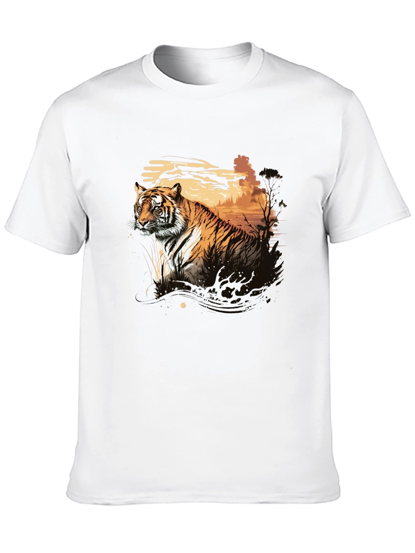 Tiger Graphic Black T-Shirt