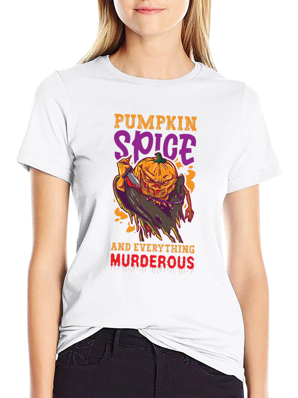 Pumpkin Spice Murder Halloween T-Shirt
