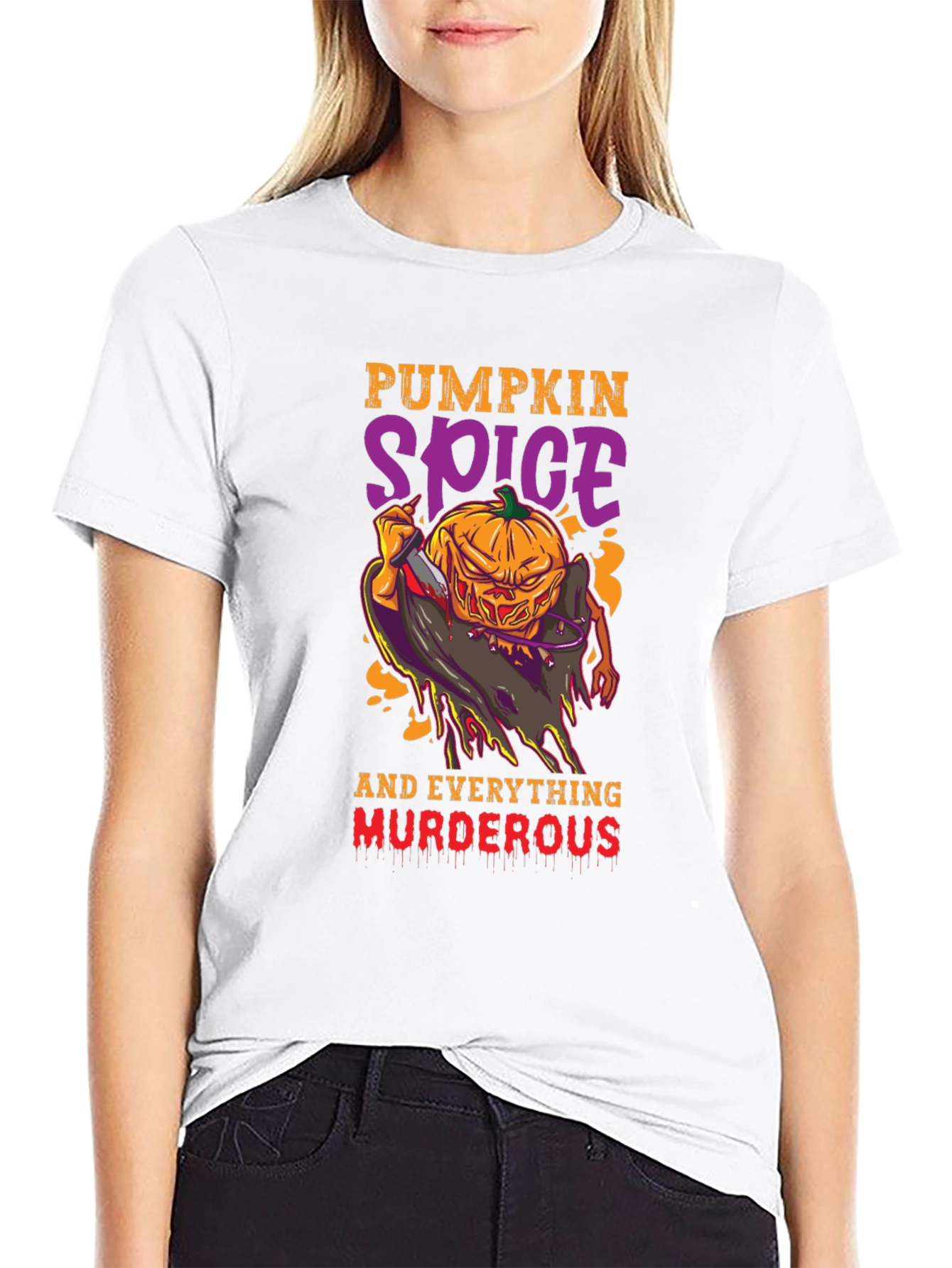 Pumpkin Spice Murder Halloween T-Shirt
