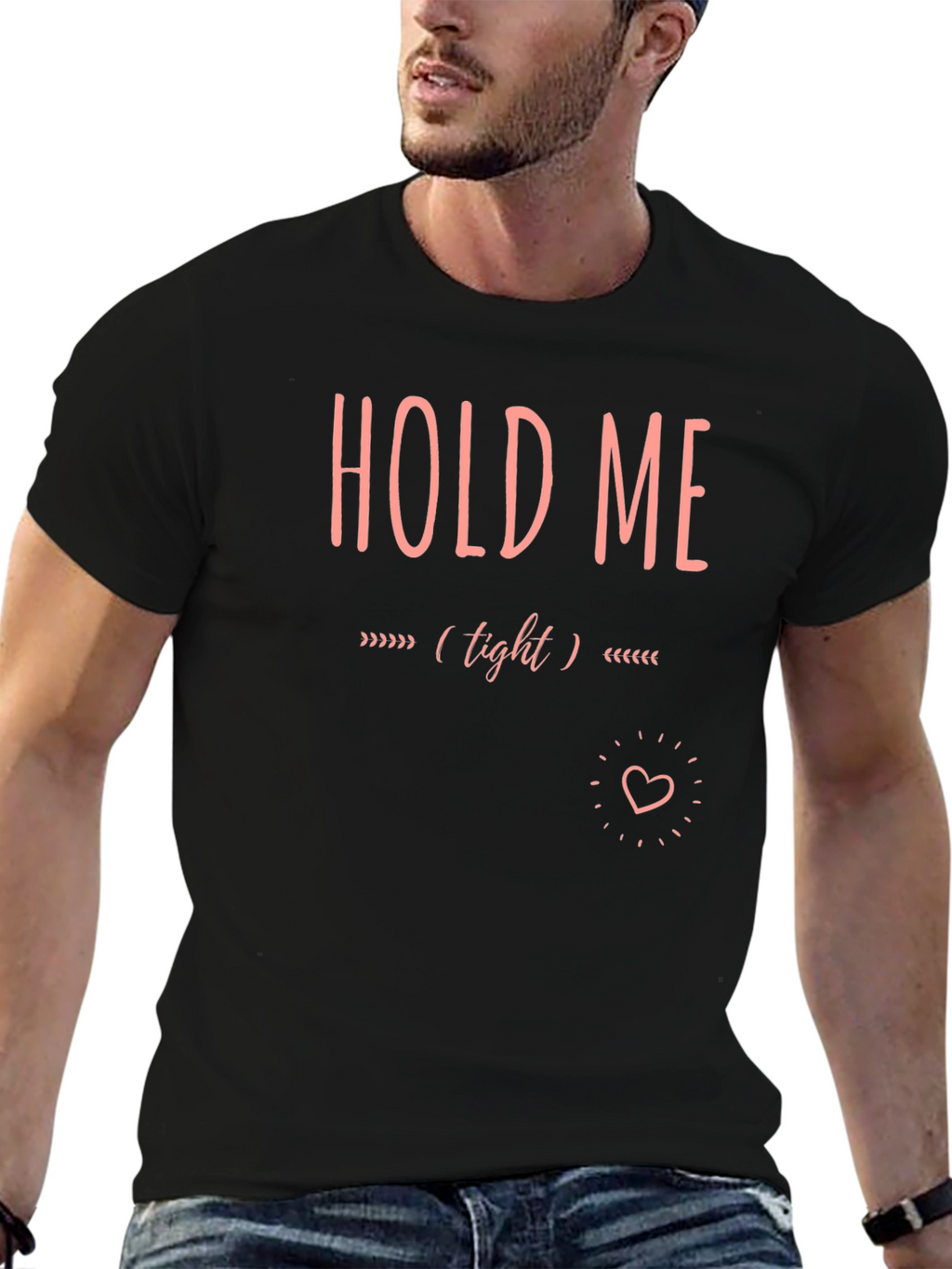 Hold Me Tight Graphic Tee - Soft Cotton Blend