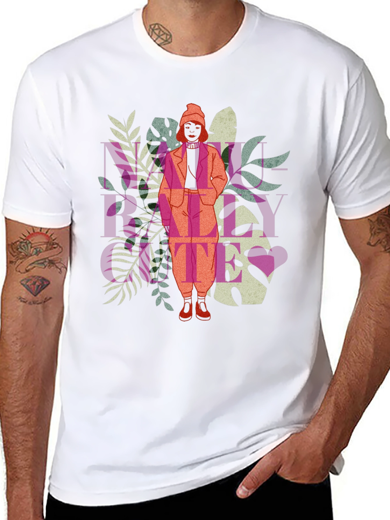 Trendy Woman Graphic Tee - Black