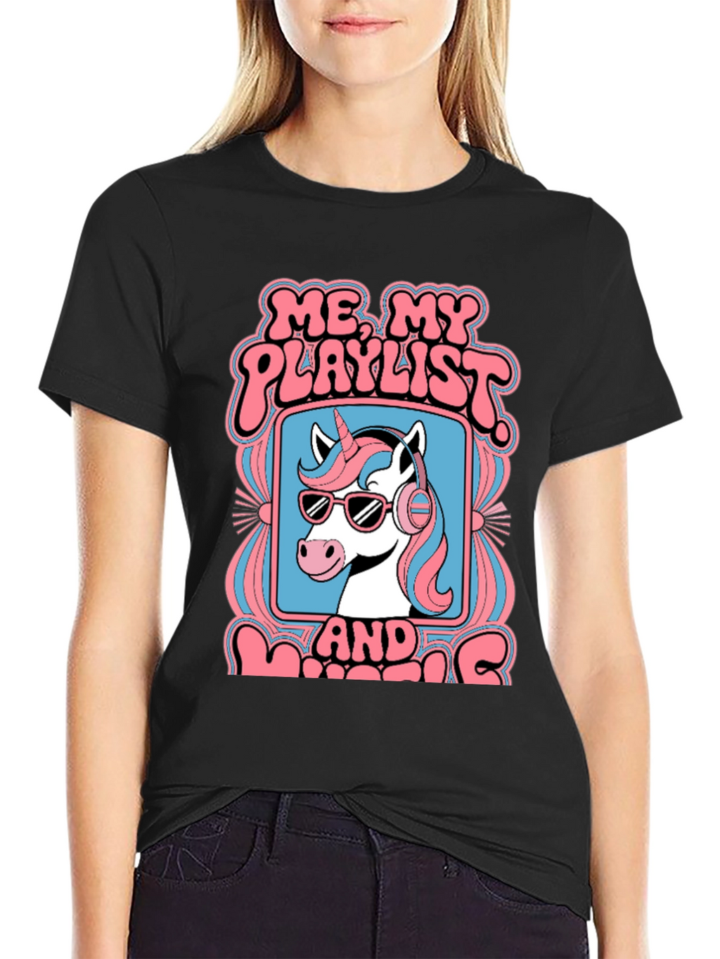 Unicorn Playlist Graphic Tee