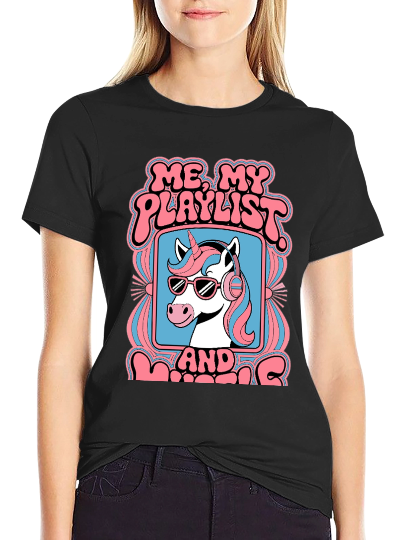Unicorn Playlist Graphic Tee