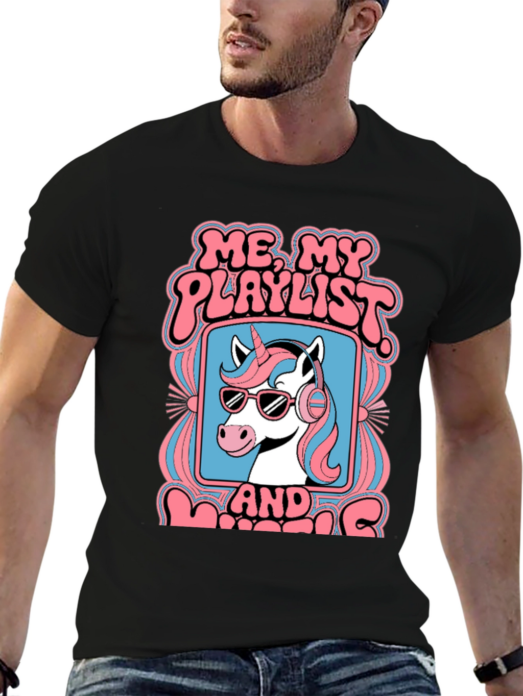 Unicorn Playlist Graphic Tee