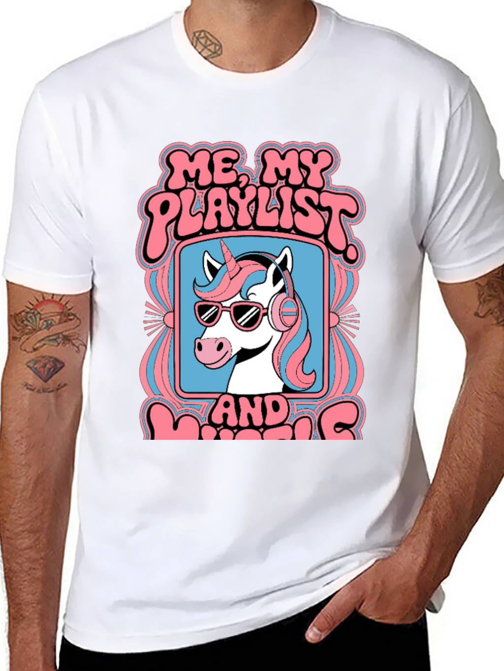 Unicorn Playlist Graphic Tee