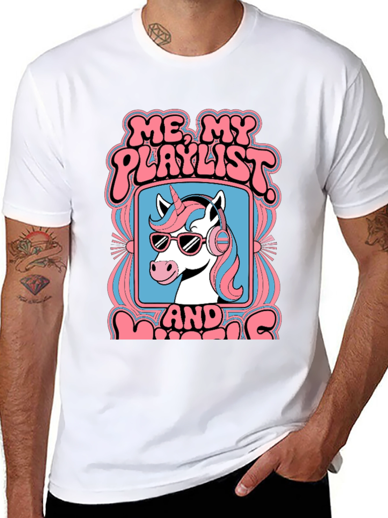 Unicorn Playlist Graphic Tee