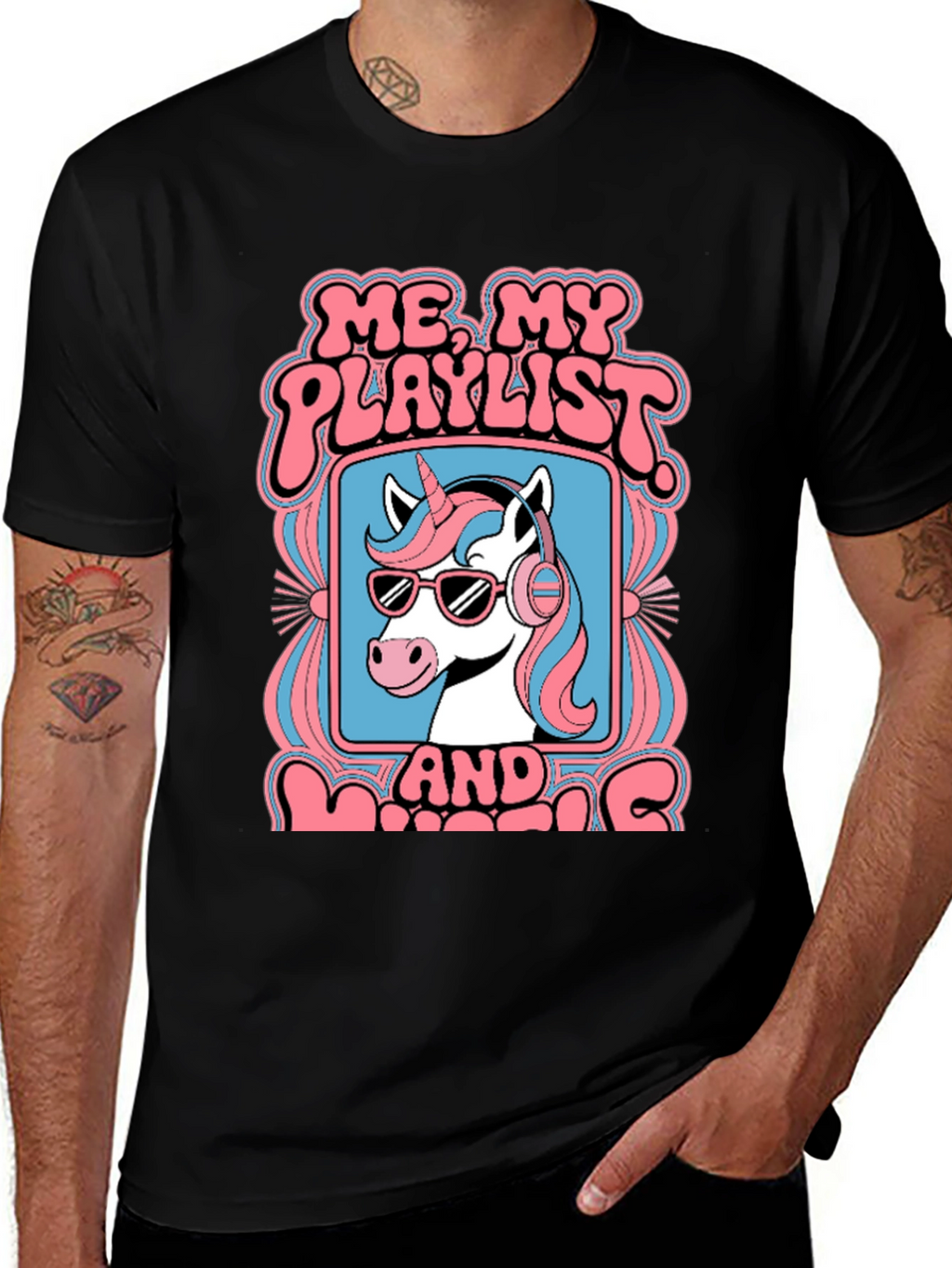 Unicorn Playlist Graphic Tee