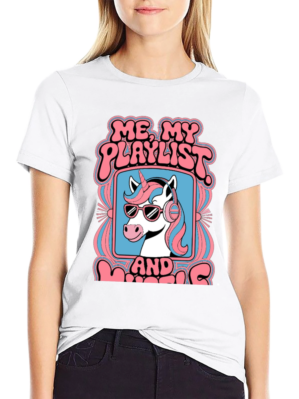 Unicorn Playlist Graphic Tee