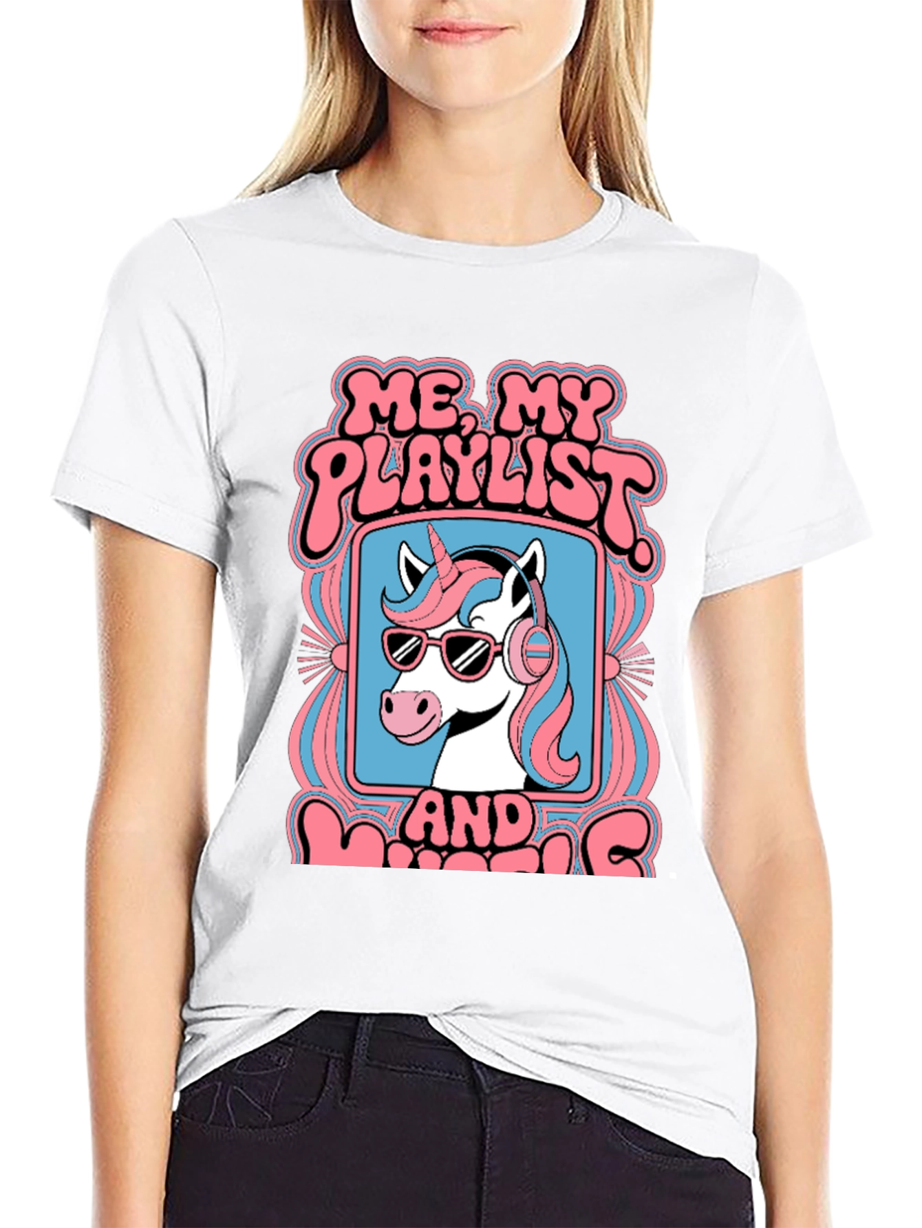 Unicorn Playlist Graphic Tee