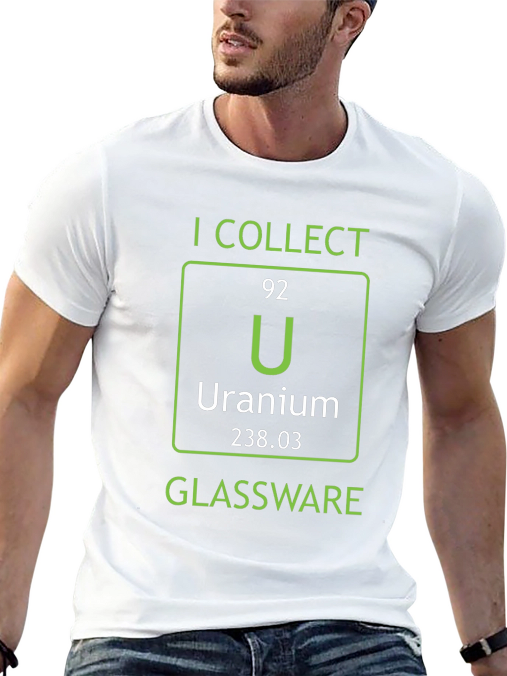 I Collect Uranium Glassware T-Shirt Science Humor