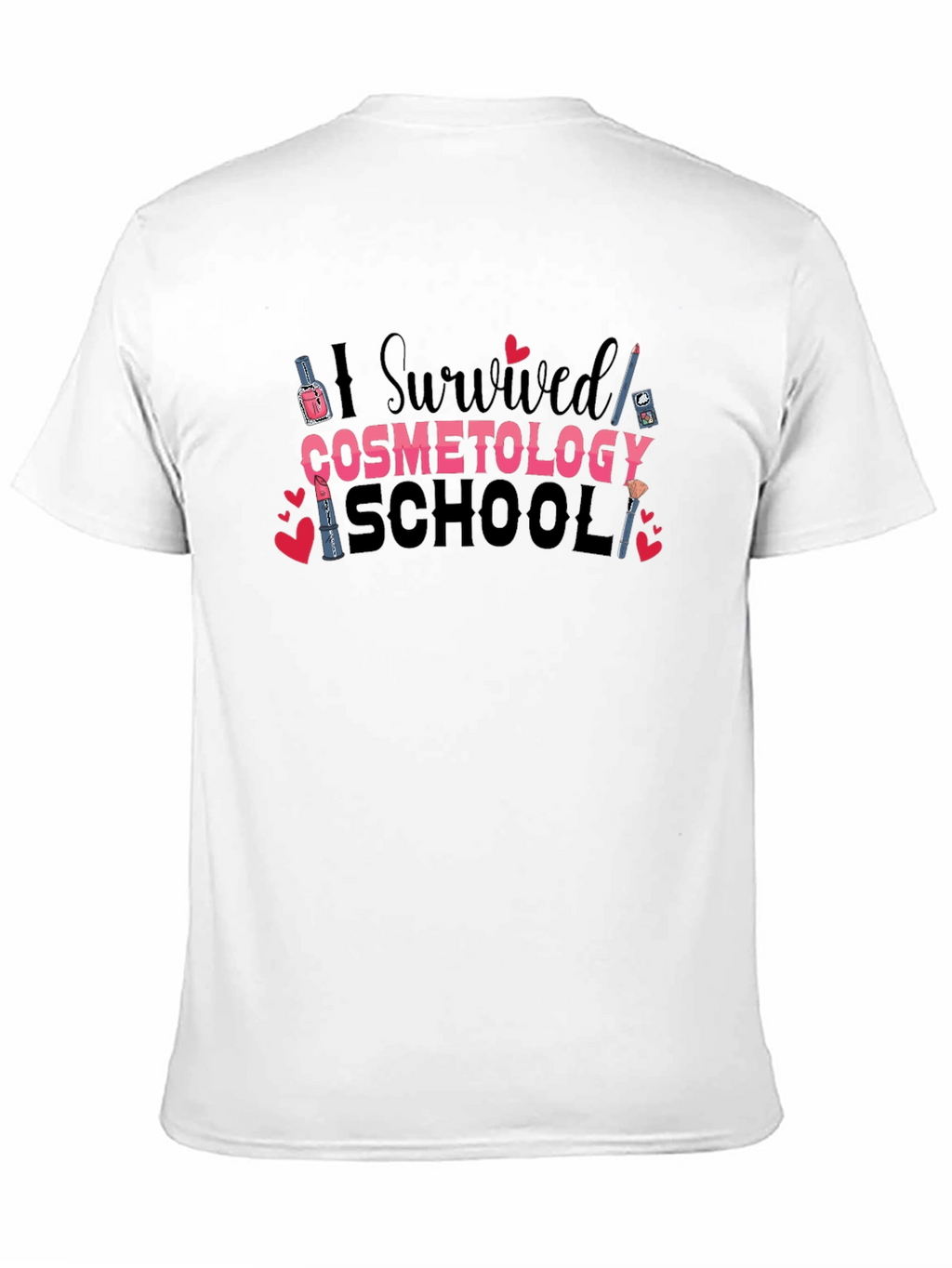 I Survived Cosmetology School Black T-Shirt
