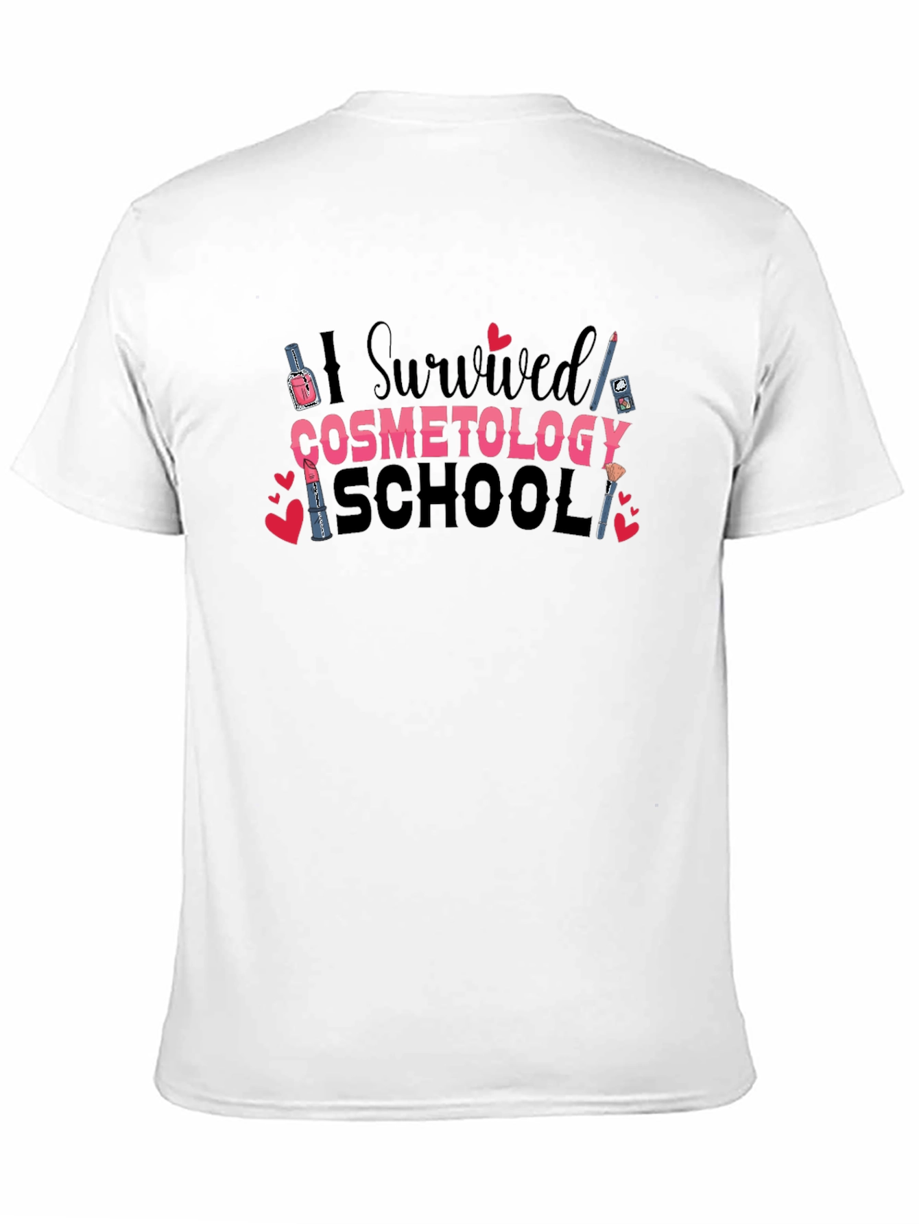 I Survived Cosmetology School Black T-Shirt