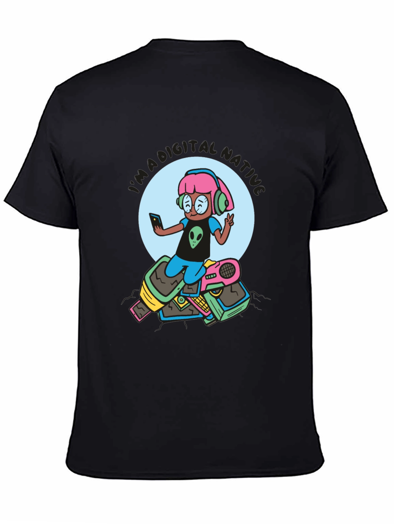 Digital Native Graphic Tee - Retro Tech Fun
