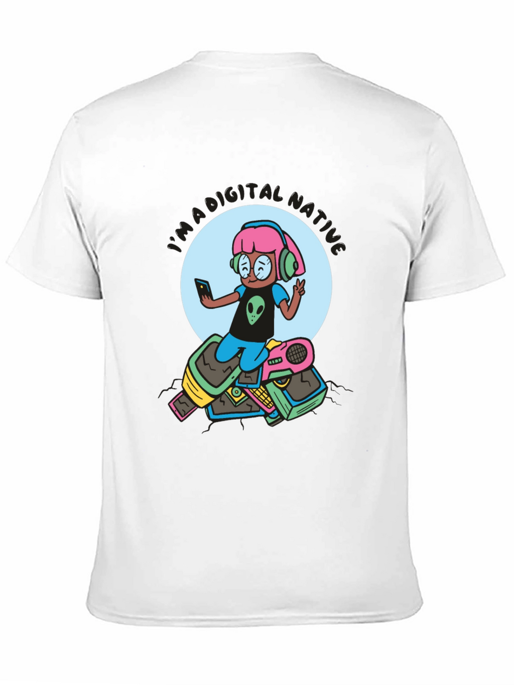 Digital Native Graphic Tee - Retro Tech Fun